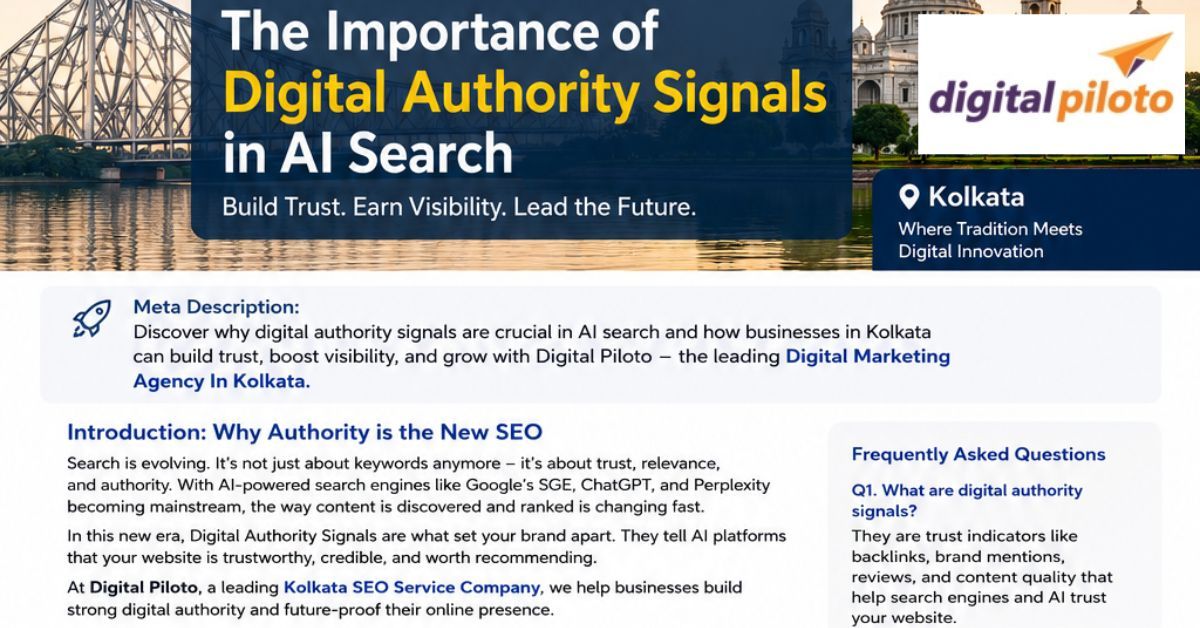 The Importance of Digital Authority Signals in AI Search